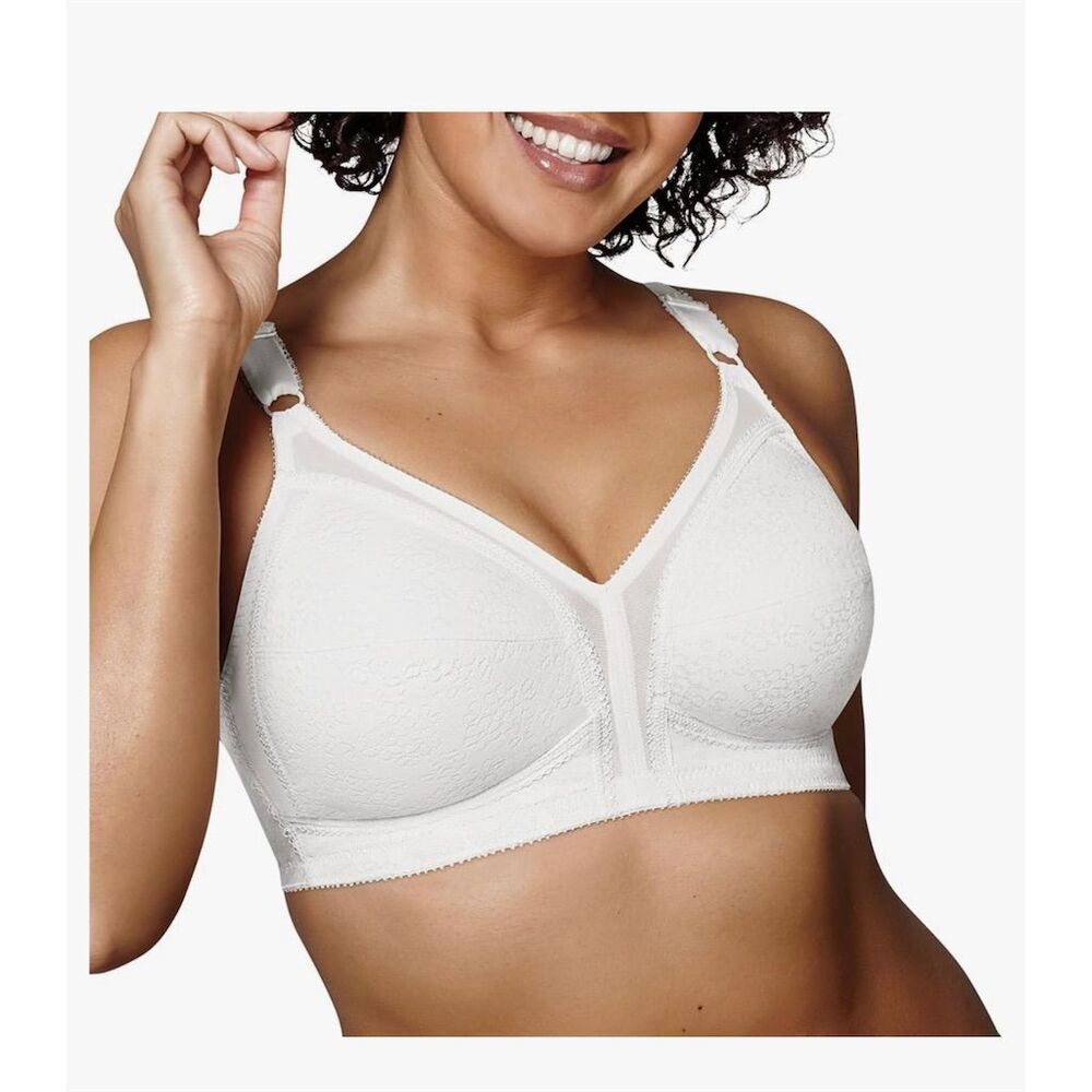 Playtex 18 Hour Sensational Support Wireless Bra White Size 48D Women’s